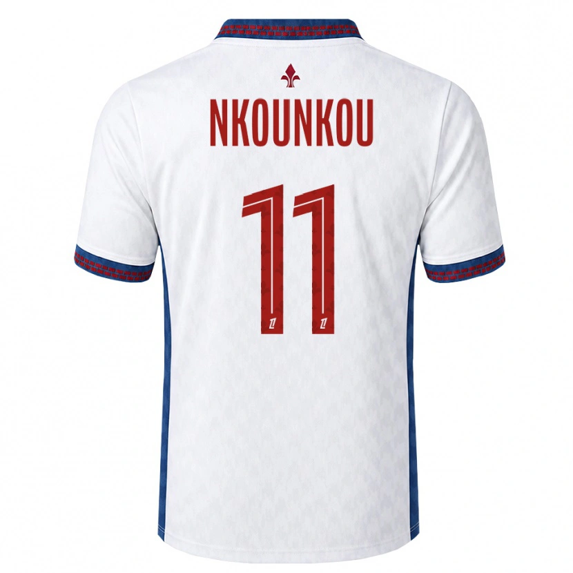 Danxen Heren Evrack Nkounkou #11 Rood Wit Blauw Uitshirt Uittenue 2026/27 T-Shirt