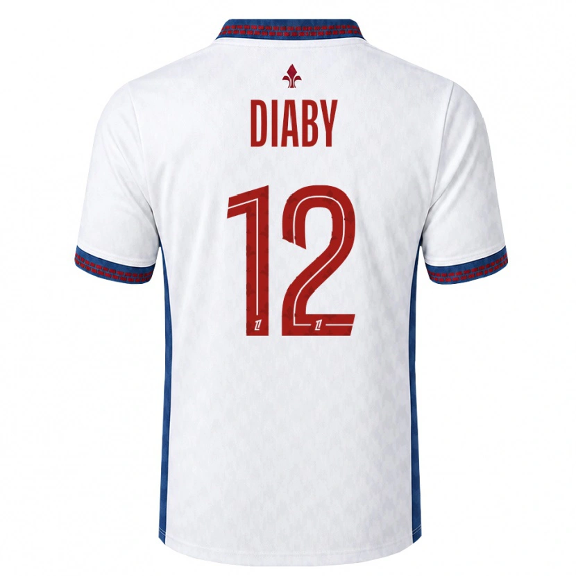 Danxen Heren Bafodé Diaby #12 Rood Wit Blauw Uitshirt Uittenue 2026/27 T-Shirt