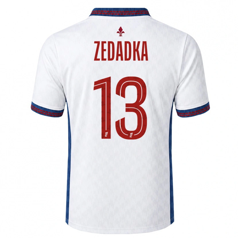 Danxen Heren Akim Zedadka #13 Rood Wit Blauw Uitshirt Uittenue 2026/27 T-Shirt