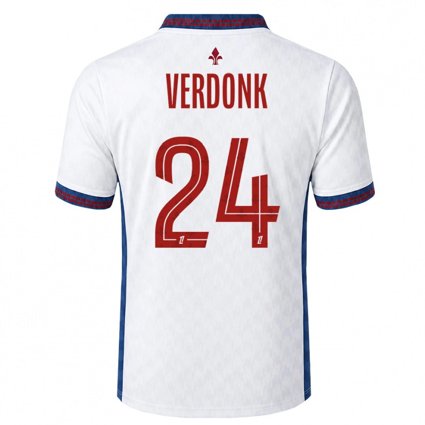 Danxen Heren Calvin Verdonk #24 Rood Wit Blauw Uitshirt Uittenue 2026/27 T-Shirt