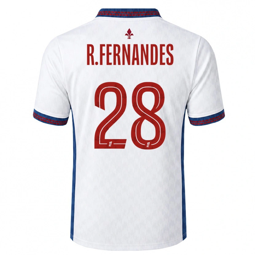 Danxen Heren Rafael Fernandes #28 Rood Wit Blauw Uitshirt Uittenue 2026/27 T-Shirt
