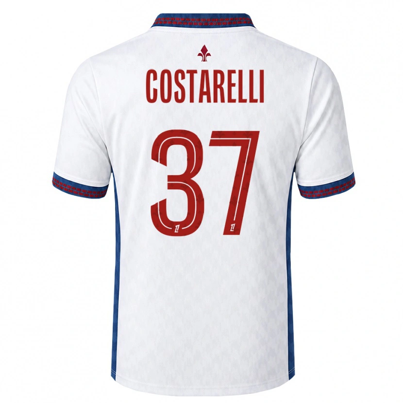 Danxen Heren Morgan Costarelli #37 Rood Wit Blauw Uitshirt Uittenue 2026/27 T-Shirt