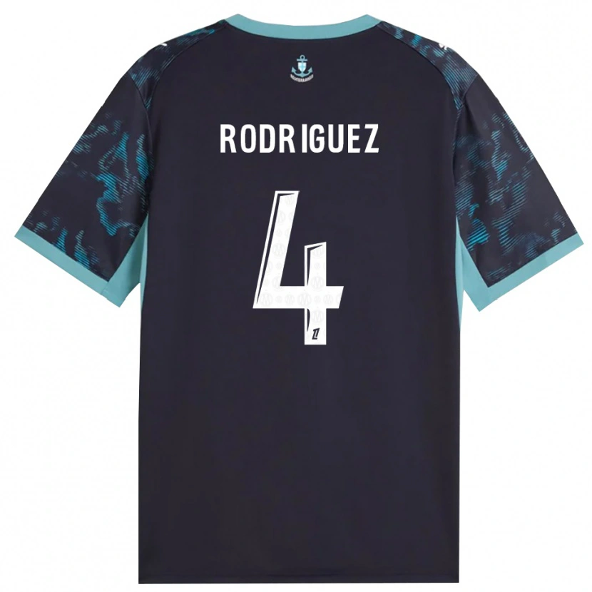 Danxen Heren Ruben Rodriguez #4 Licht Turkoois Wit Zwart Uitshirt Uittenue 2026/27 T-Shirt