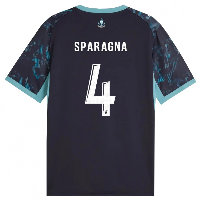 Danxen Heren Stéphane Sparagna #4 Licht Turkoois Wit Zwart Uitshirt Uittenue 2026/27 T-Shirt