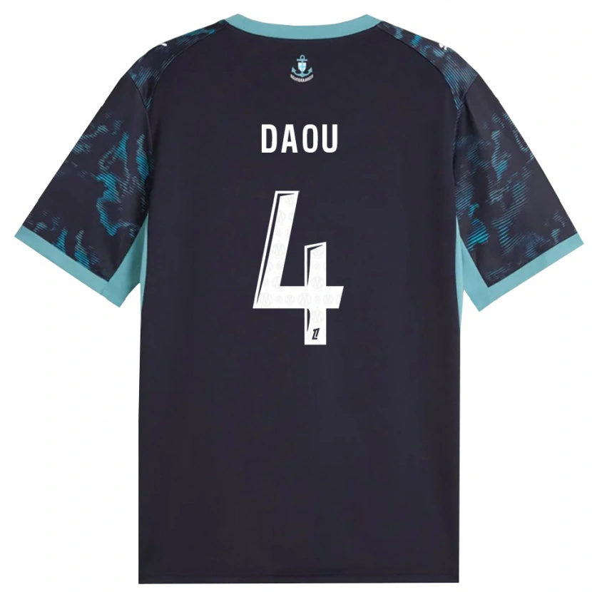 Danxen Heren Raimane Daou #4 Licht Turkoois Wit Zwart Uitshirt Uittenue 2026/27 T-Shirt