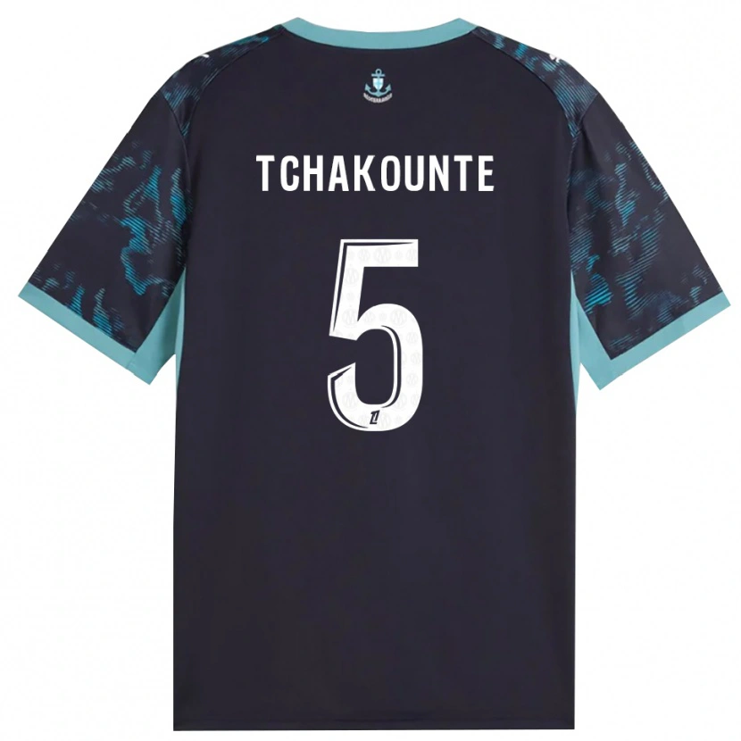 Danxen Heren Annaëlle Tchakounté #5 Licht Turkoois Wit Zwart Uitshirt Uittenue 2026/27 T-Shirt