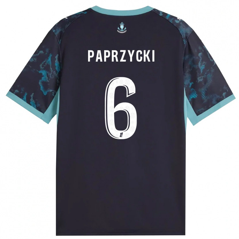 Danxen Heren Aurore Paprzycki #6 Licht Turkoois Wit Zwart Uitshirt Uittenue 2026/27 T-Shirt
