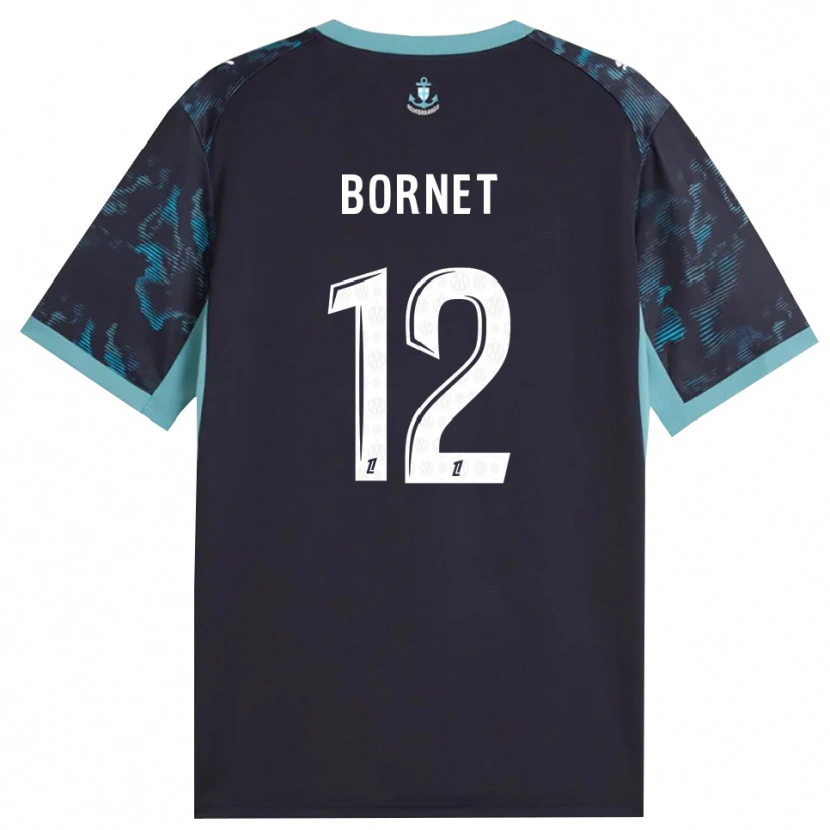 Danxen Heren Camille Bornet #12 Licht Turkoois Wit Zwart Uitshirt Uittenue 2026/27 T-Shirt