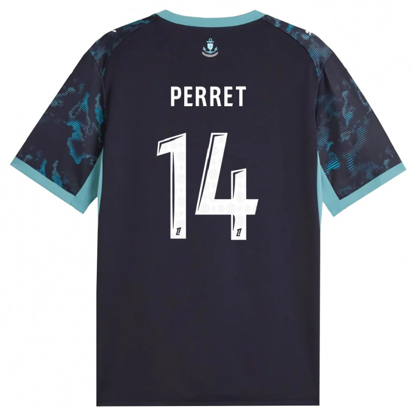 Danxen Heren Jenny Perret #14 Licht Turkoois Wit Zwart Uitshirt Uittenue 2026/27 T-Shirt