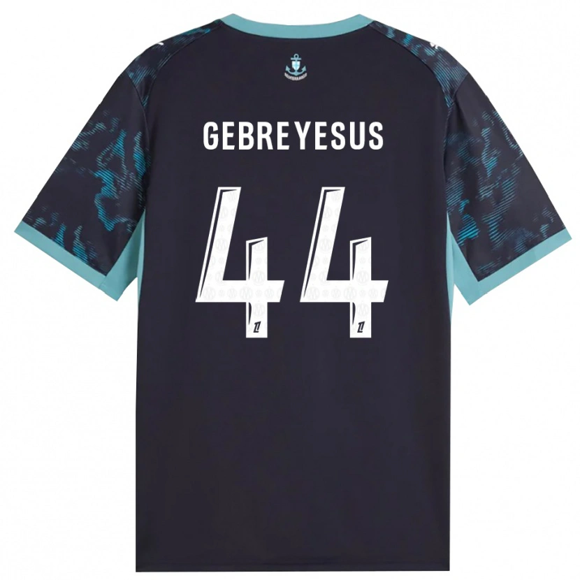 Danxen Heren Esey Gebreyesus #44 Licht Turkoois Wit Zwart Uitshirt Uittenue 2026/27 T-Shirt