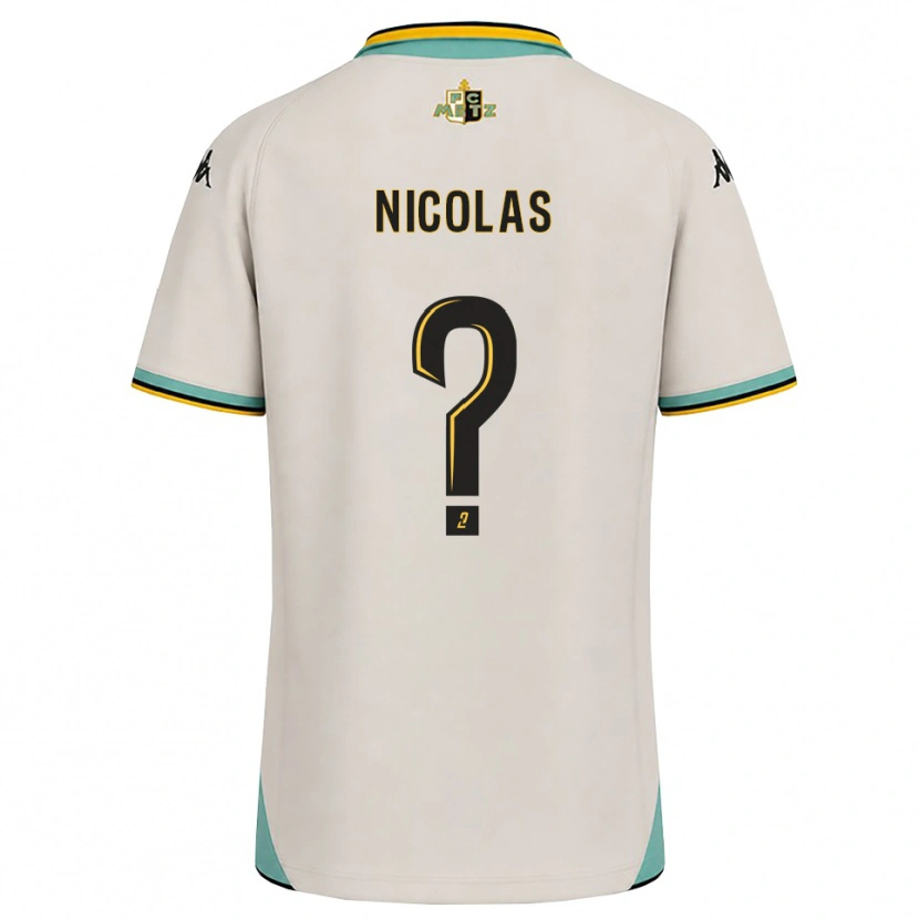 Danxen Heren Max-Henry Nicolas #0 Bloemenwit Zwart Uitshirt Uittenue 2026/27 T-Shirt