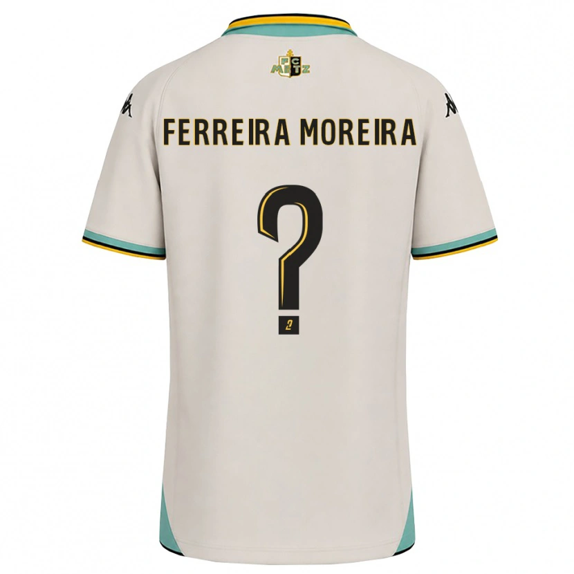 Danxen Heren Ruben Ferreira Moreira #0 Bloemenwit Zwart Uitshirt Uittenue 2026/27 T-Shirt