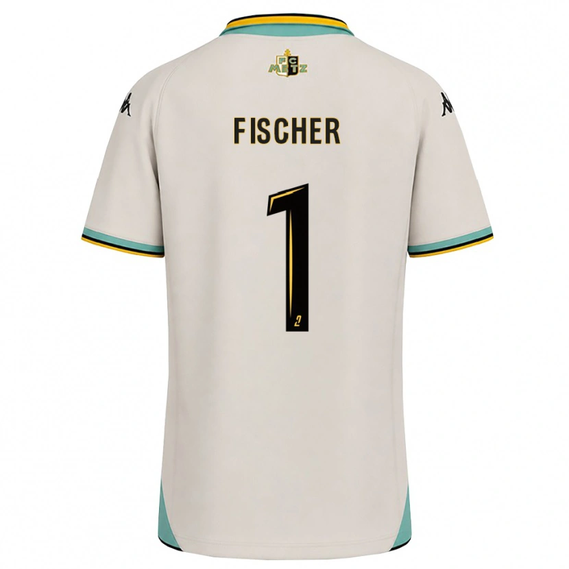 Danxen Heren Jonathan Fischer #1 Bloemenwit Zwart Uitshirt Uittenue 2026/27 T-Shirt