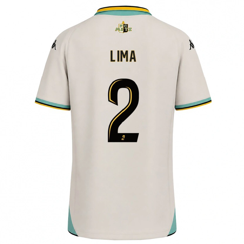 Danxen Heren Edson Lima #2 Bloemenwit Zwart Uitshirt Uittenue 2026/27 T-Shirt