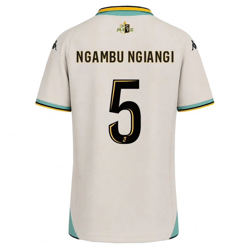 Danxen Heren Esther Ngambu Ngiangi #5 Bloemenwit Zwart Uitshirt Uittenue 2026/27 T-Shirt