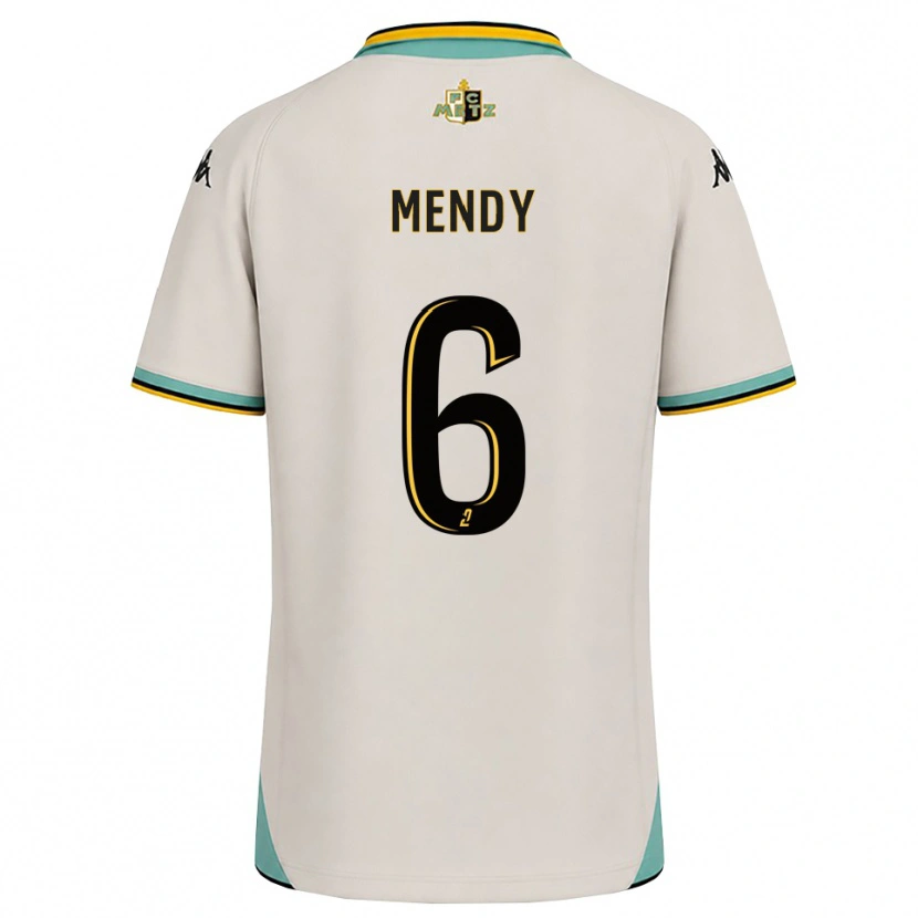 Danxen Heren Nampalys Mendy #6 Bloemenwit Zwart Uitshirt Uittenue 2026/27 T-Shirt