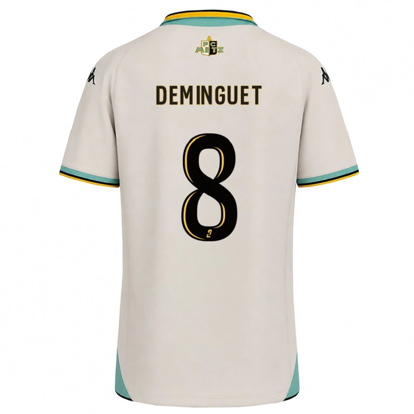 Danxen Heren Jessy Deminguet #8 Bloemenwit Zwart Uitshirt Uittenue 2026/27 T-Shirt