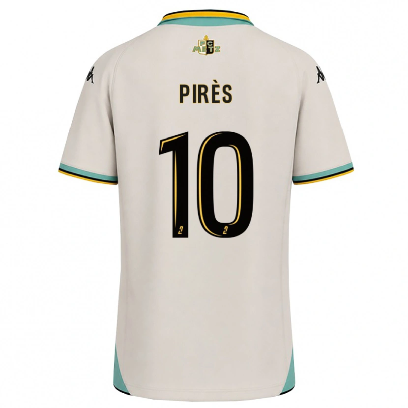 Danxen Heren Théo Pirès #10 Bloemenwit Zwart Uitshirt Uittenue 2026/27 T-Shirt