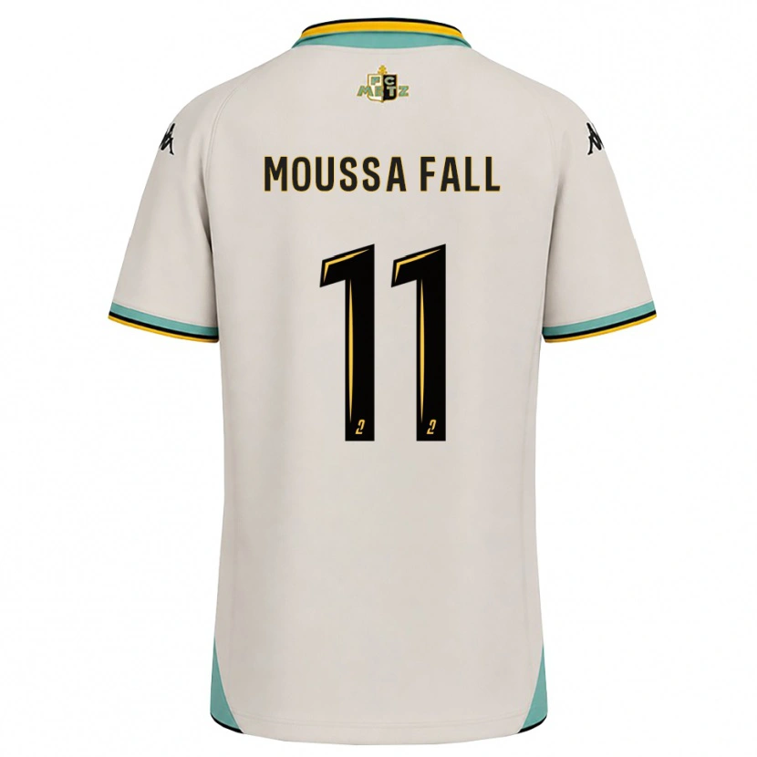 Danxen Heren Pape Moussa Fall #11 Bloemenwit Zwart Uitshirt Uittenue 2026/27 T-Shirt
