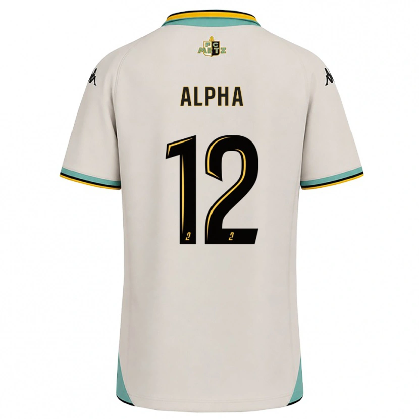 Danxen Heren Alpha Touré #12 Bloemenwit Zwart Uitshirt Uittenue 2026/27 T-Shirt