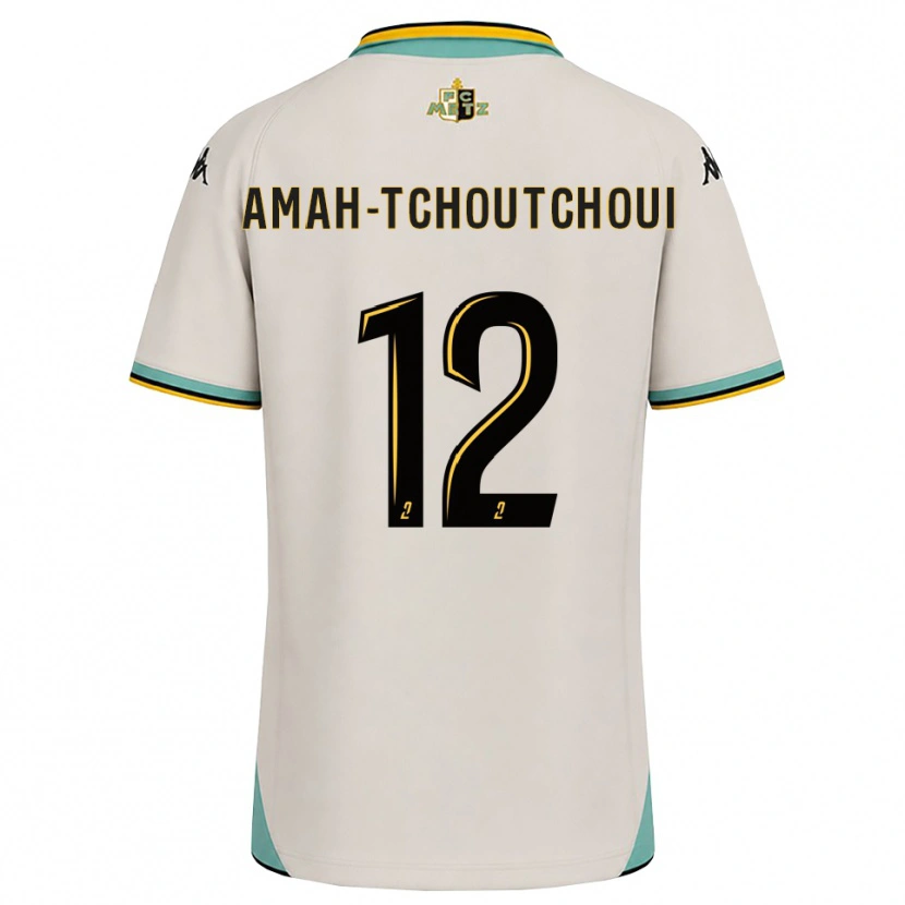 Danxen Heren Marco Amah-Tchoutchoui #12 Bloemenwit Zwart Uitshirt Uittenue 2026/27 T-Shirt