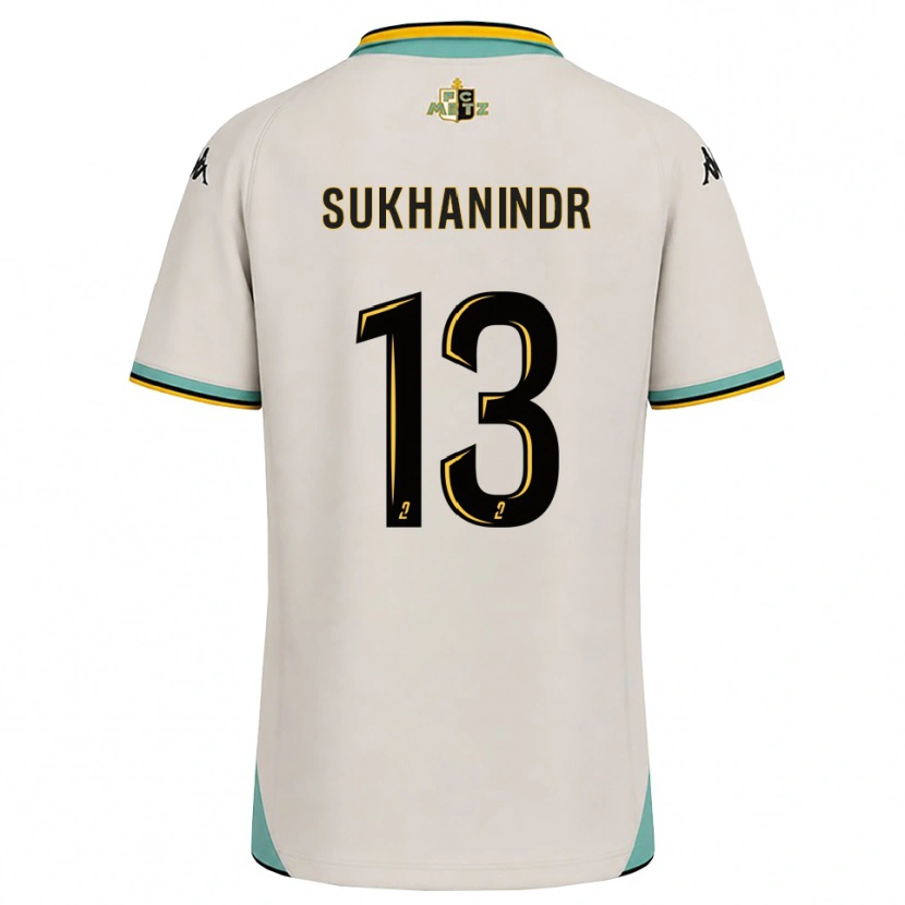 Danxen Heren Suparith Sukhanindr #13 Bloemenwit Zwart Uitshirt Uittenue 2026/27 T-Shirt