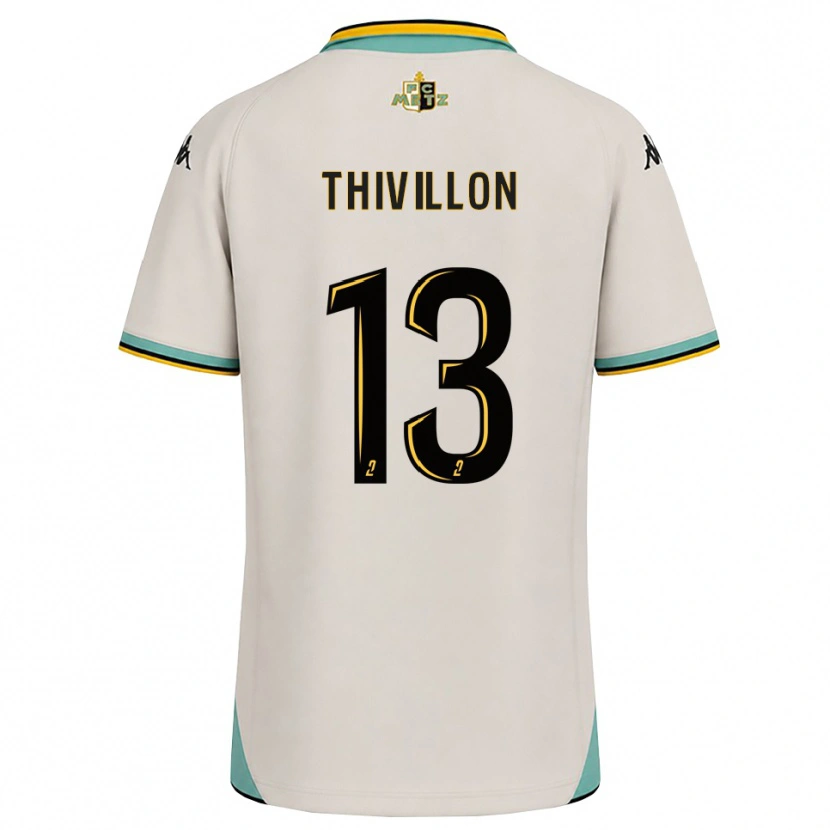 Danxen Heren Lina Thivillon #13 Bloemenwit Zwart Uitshirt Uittenue 2026/27 T-Shirt