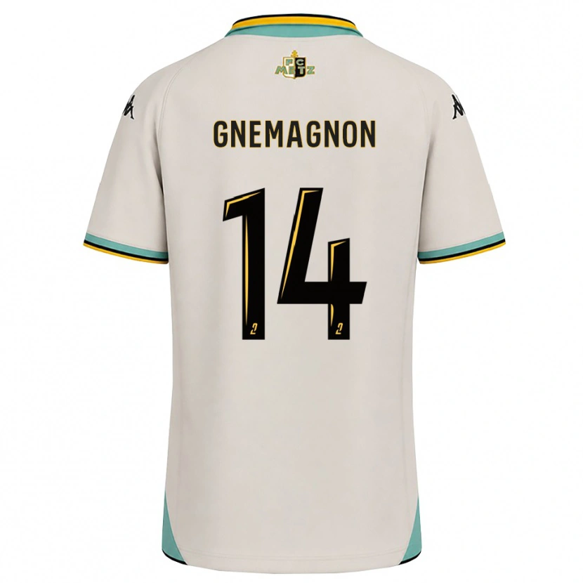 Danxen Heren Mahi Gnemagnon #14 Bloemenwit Zwart Uitshirt Uittenue 2026/27 T-Shirt