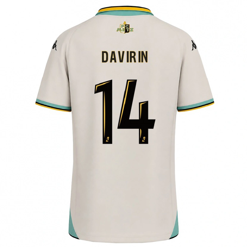 Danxen Heren Pierre-Alexandre Davirin #14 Bloemenwit Zwart Uitshirt Uittenue 2026/27 T-Shirt