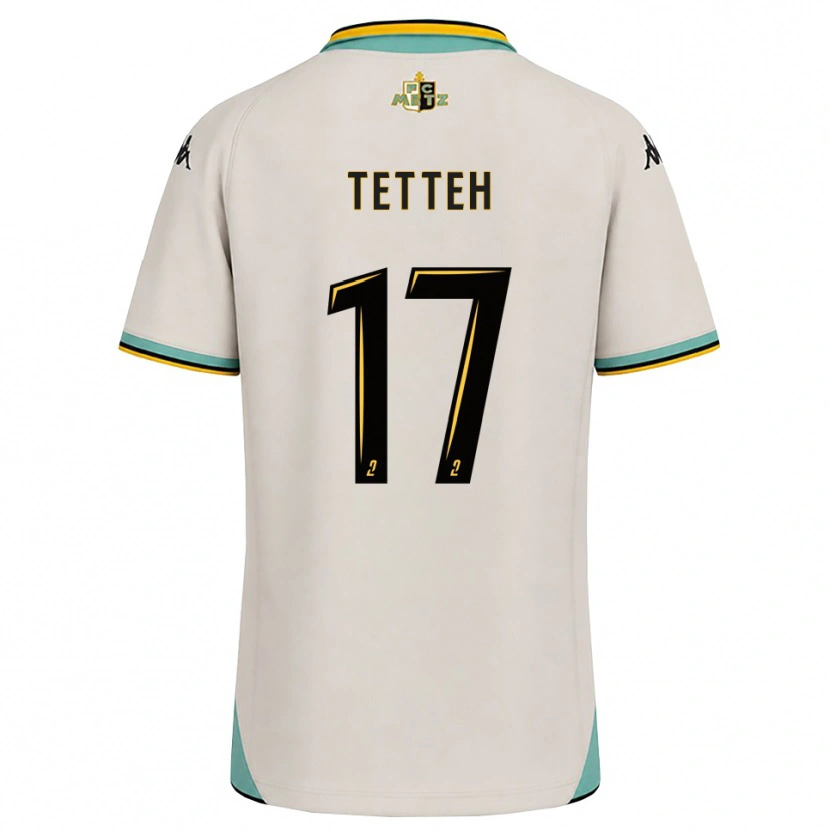 Danxen Heren Benjamin Tetteh #17 Bloemenwit Zwart Uitshirt Uittenue 2026/27 T-Shirt