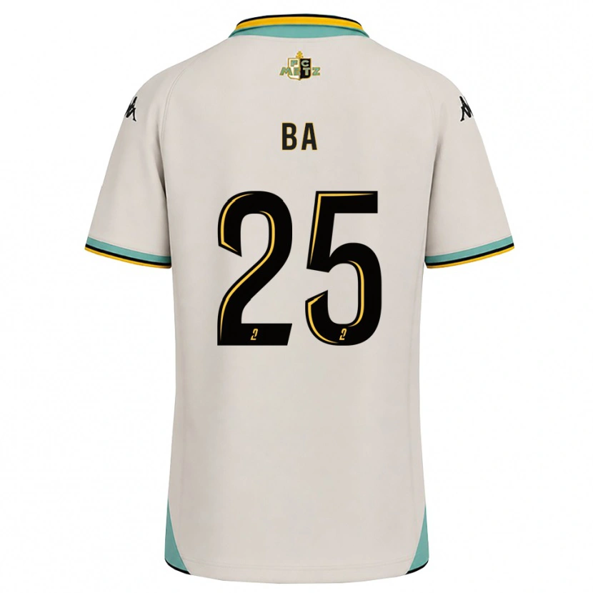 Danxen Heren Abdoulaye Ba #25 Bloemenwit Zwart Uitshirt Uittenue 2026/27 T-Shirt