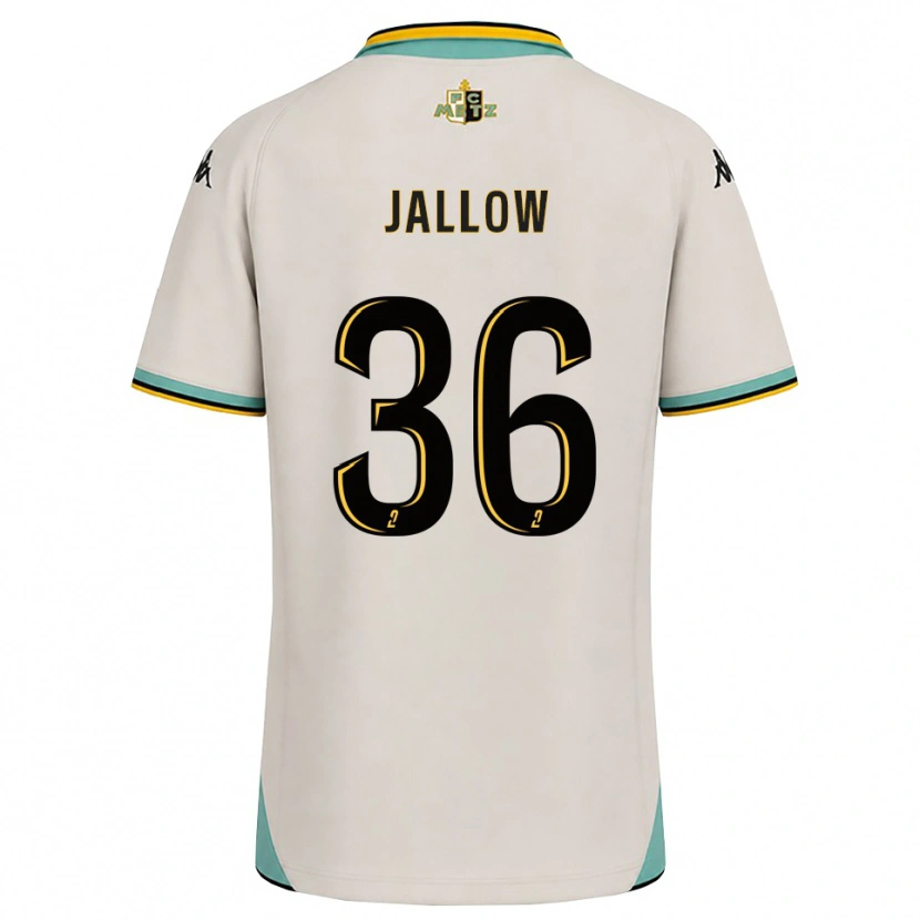 Danxen Heren Ablie Jallow #36 Bloemenwit Zwart Uitshirt Uittenue 2026/27 T-Shirt