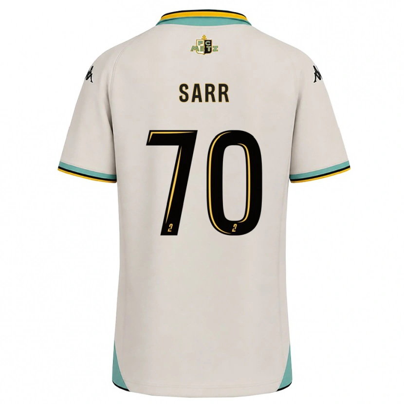 Danxen Heren Bouna Sarr #70 Bloemenwit Zwart Uitshirt Uittenue 2026/27 T-Shirt