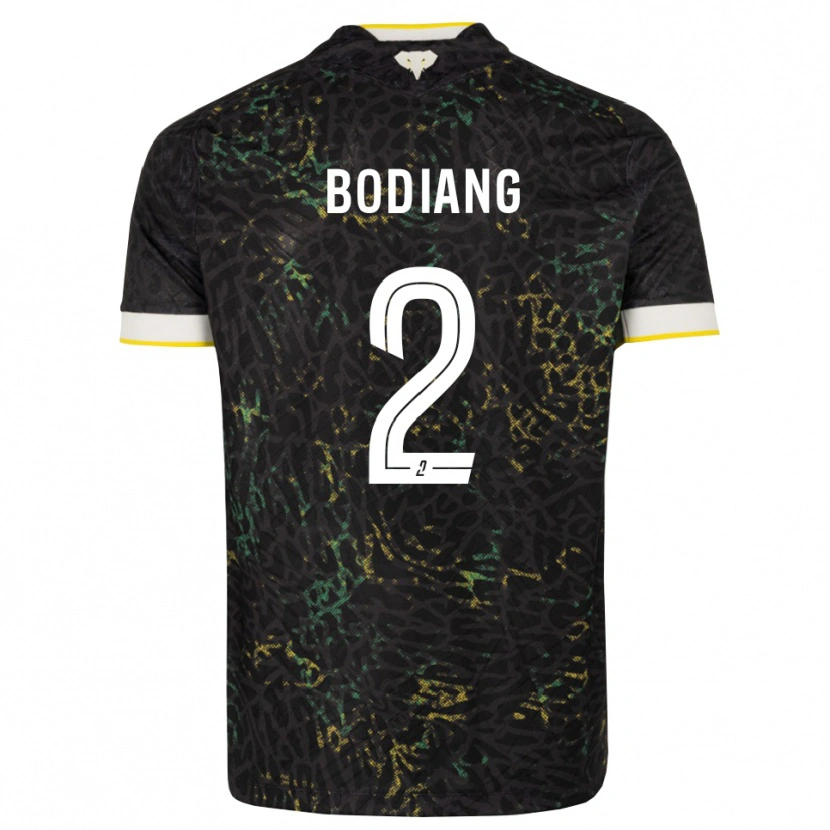 Danxen Heren Moutanabi Bodiang #2 Zwart Wit Geel Uitshirt Uittenue 2026/27 T-Shirt