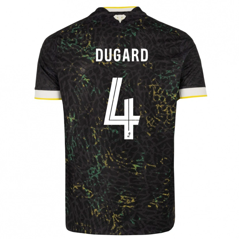 Danxen Heren Taïgy Dugard #4 Zwart Wit Geel Uitshirt Uittenue 2026/27 T-Shirt