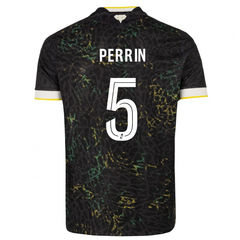 Danxen Heren Lucas Perrin #5 Zwart Wit Geel Uitshirt Uittenue 2026/27 T-Shirt