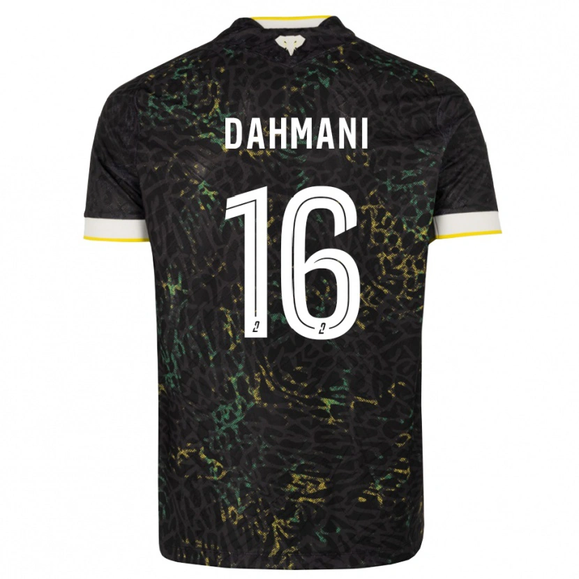 Danxen Heren Waël Dahmani #16 Zwart Wit Geel Uitshirt Uittenue 2026/27 T-Shirt