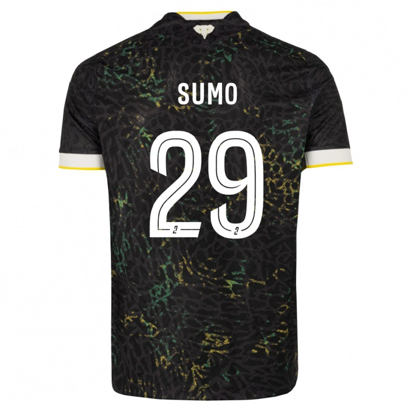 Danxen Heren Eva Sumo #29 Zwart Wit Geel Uitshirt Uittenue 2026/27 T-Shirt
