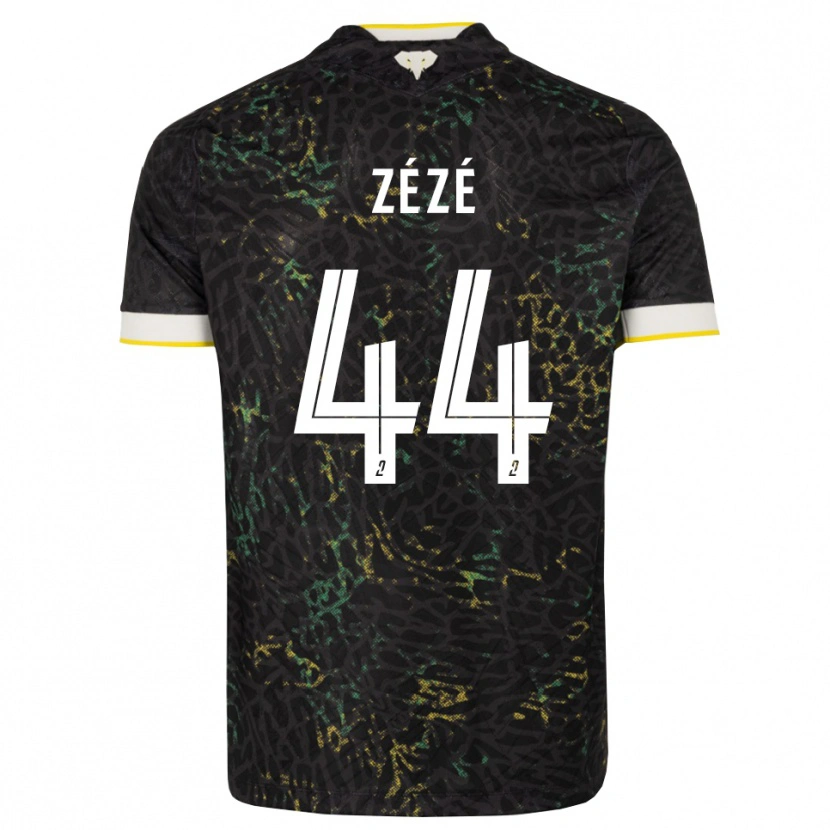 Danxen Heren Nathan Zézé #44 Zwart Wit Geel Uitshirt Uittenue 2026/27 T-Shirt