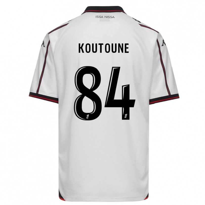 Danxen Heren Hamza Koutoune #84 Zwart Wit Uitshirt Uittenue 2026/27 T-Shirt