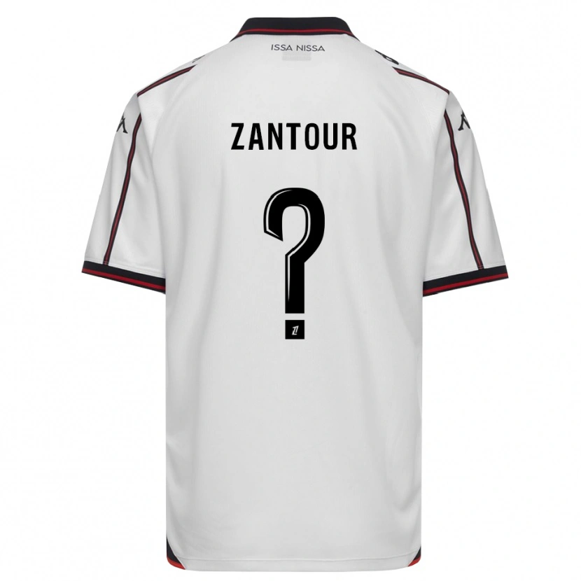 Danxen Heren Ishaq Zantour #0 Zwart Wit Uitshirt Uittenue 2026/27 T-Shirt
