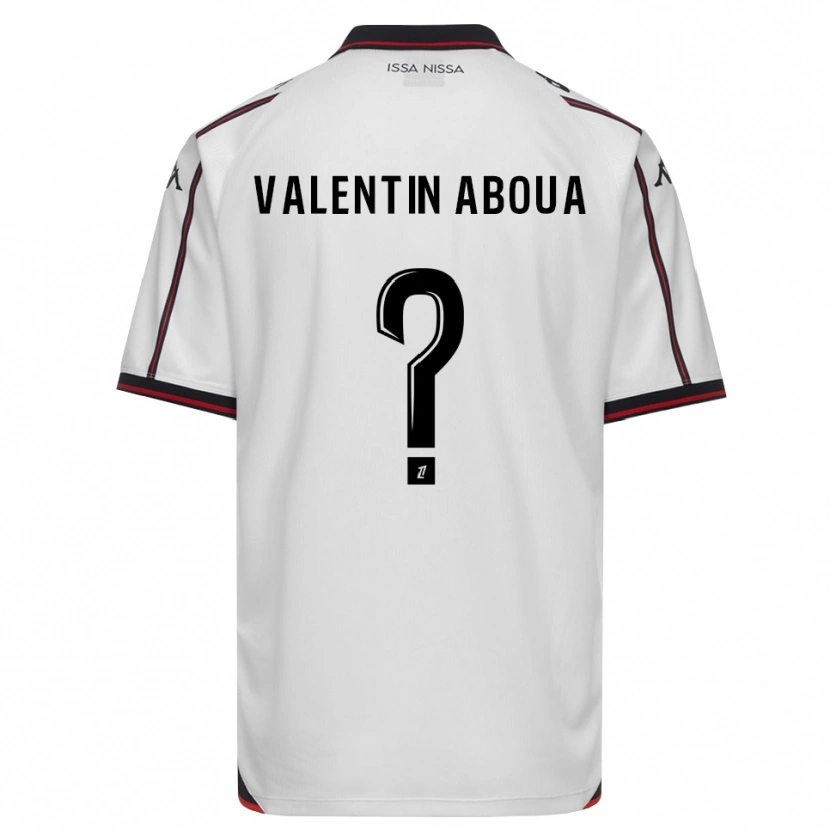 Danxen Heren Louis Valentin Aboua #0 Zwart Wit Uitshirt Uittenue 2026/27 T-Shirt