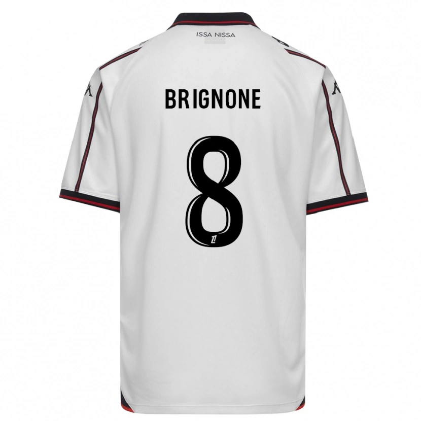 Danxen Heren Millan Brignone #8 Zwart Wit Uitshirt Uittenue 2026/27 T-Shirt