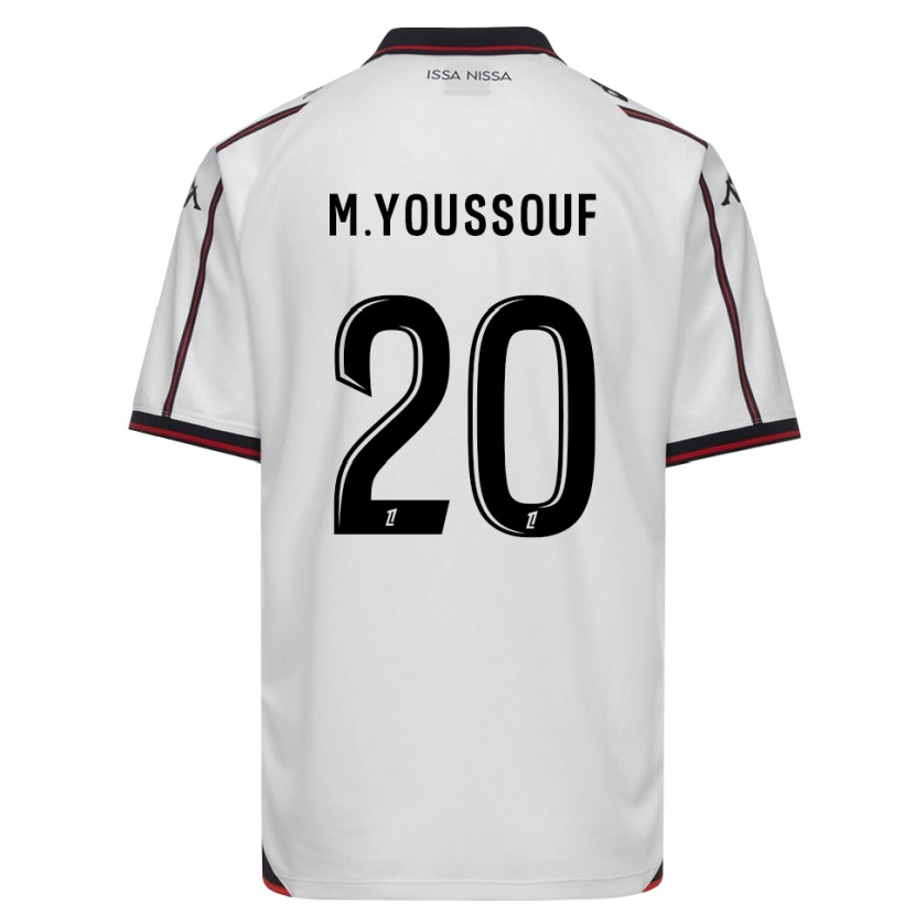 Danxen Heren Mousslim Youssouf #20 Zwart Wit Uitshirt Uittenue 2026/27 T-Shirt