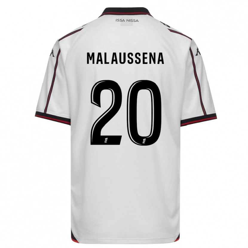 Danxen Heren Angela Malaussena #20 Zwart Wit Uitshirt Uittenue 2026/27 T-Shirt