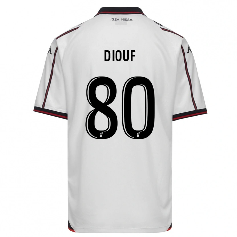 Danxen Heren Yehvann Diouf #80 Zwart Wit Uitshirt Uittenue 2026/27 T-Shirt