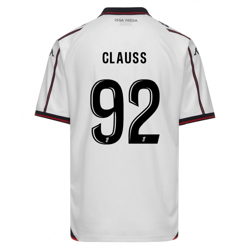 Danxen Heren Jonathan Clauss #92 Zwart Wit Uitshirt Uittenue 2026/27 T-Shirt