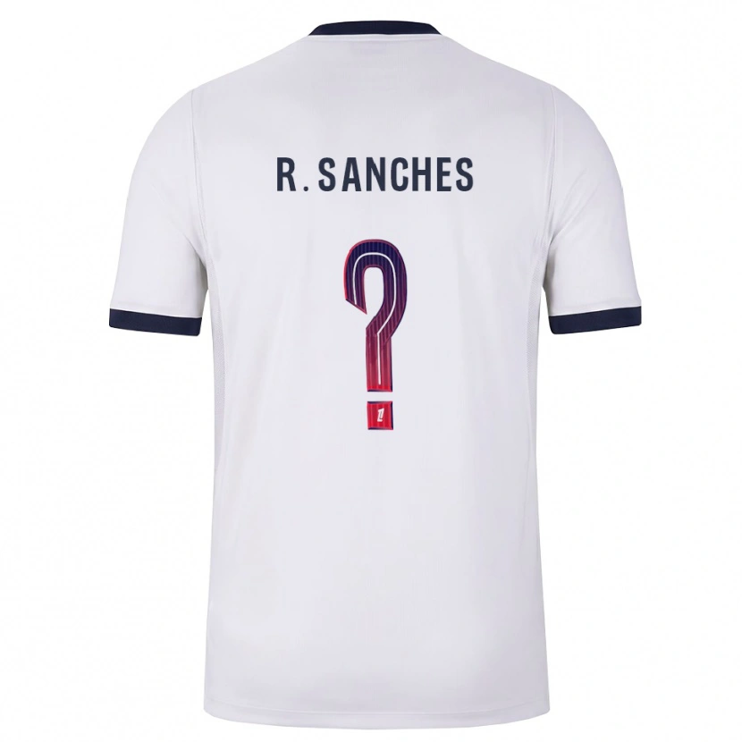 Danxen Heren Renato Sanches #0 Wit Zwart Rood Uitshirt Uittenue 2026/27 T-Shirt