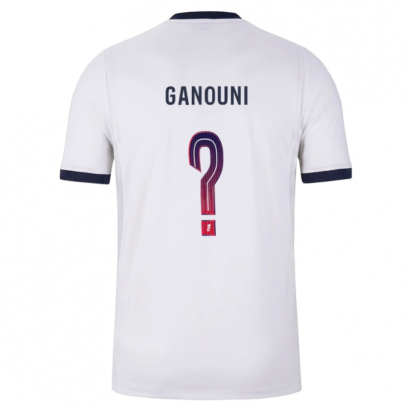 Danxen Heren Mehdi Ganouni #0 Wit Zwart Rood Uitshirt Uittenue 2026/27 T-Shirt