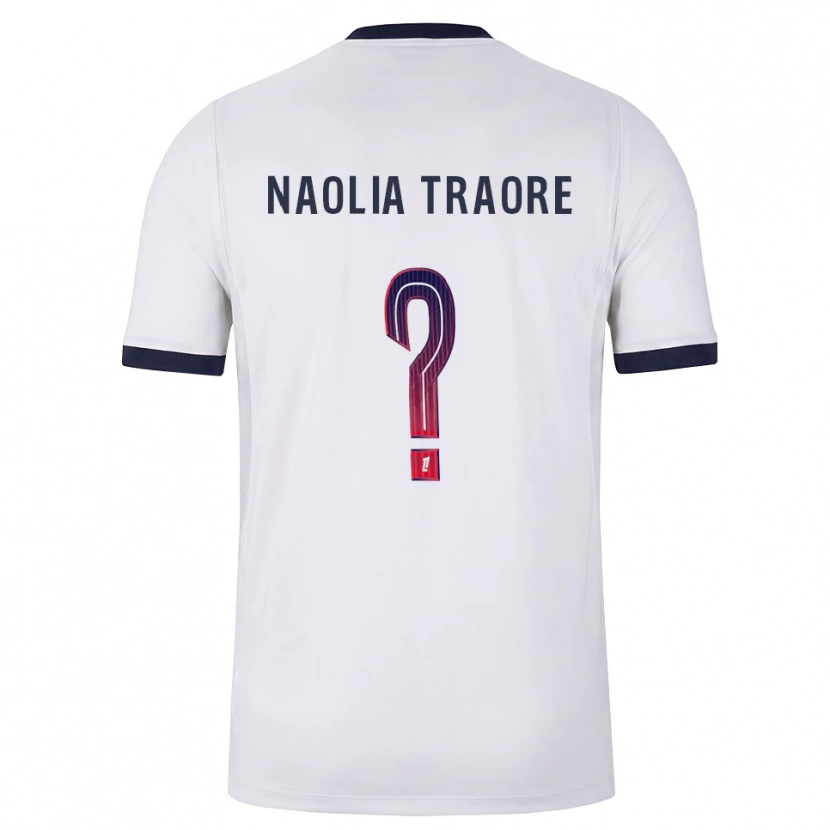 Danxen Heren Naolia Traore #0 Wit Zwart Rood Uitshirt Uittenue 2026/27 T-Shirt